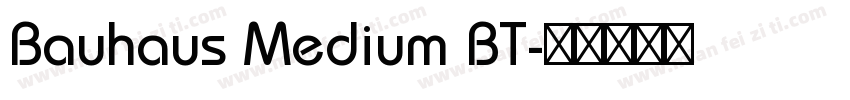 Bauhaus Medium BT字体转换